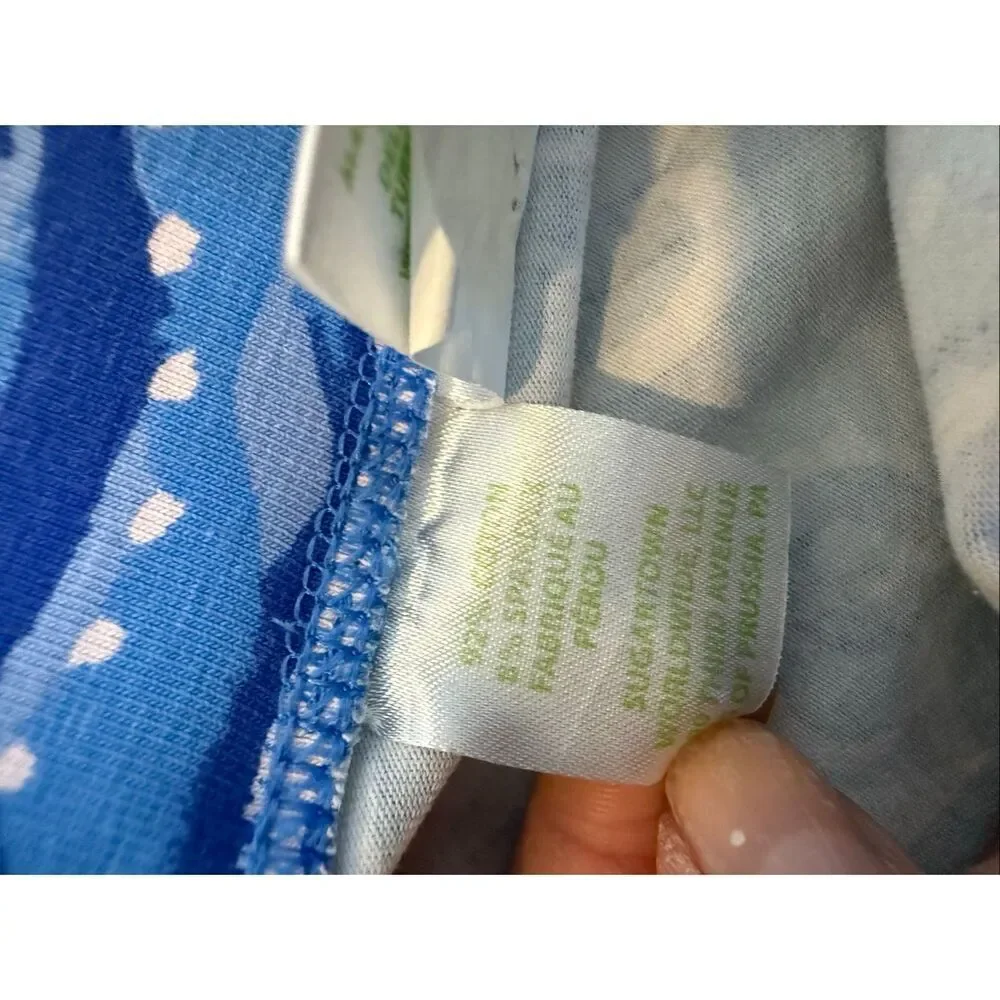 Lilly Pulitzer girls leggings south ocean print blue size large 8/10